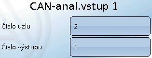 CAN analogové vstupy CAN-Bus Programovat můžete až 64 analogových síťových vstupů.
