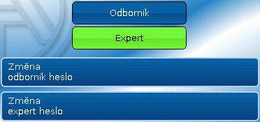 Uživatel Uživatel Aktuální uživatel Výběr, zda je uživatel expert, odborník nebo běžný uživatel.