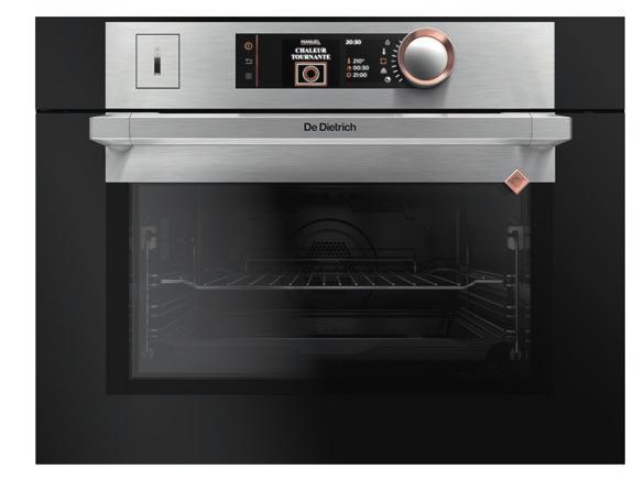 Ovládací panel Gourmet s otočným voličem Turn&Press, displej LED White on Black Vnitřní objem až objem 73 l Energetická třída A Jemné dovírání dvířek Soft close 11 funkcí včetně Horkovzduchu,