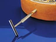 Nůž dutý QualiRod Nůž vpichový QuickPicker Nůž zónový Štítky Close-it Food Duté nože slouží k vykrajování sond do materiálů typu sýru, pasty, tuku.