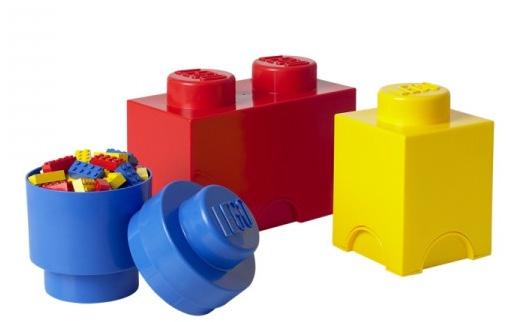 Tyto velké LEGO úložné boxy jsou vhodné pro hru, stavění, nebo pro úklid hraček, např. kostiček z LEGO stavebnic.
