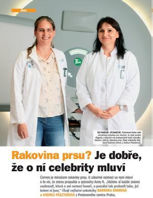 Četli jste o nás Děkujeme všem médiím, která v dobrém přicházejí a mají zájem předat lidem informace o protonové léčbě.