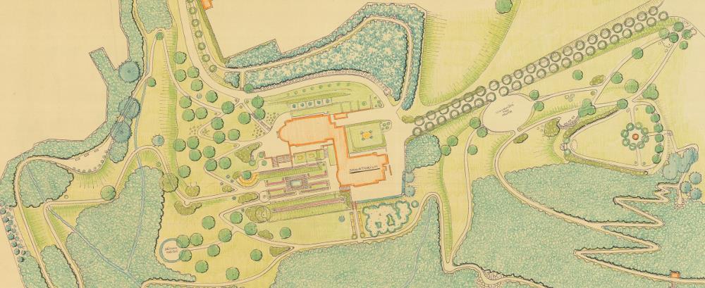 1/1 DÍLA ZAHRADNÍ ARCHITEKTURY PRVNÍ REPUBLIKY VE VEŘEJNÉM PROSTORU SPECIALIZOVANÁ MAPA S ODBORNÝM OBSAHEM Realizováno v rámci projektu Zahradně-architektonická tvorba v kontextu realizace cílů