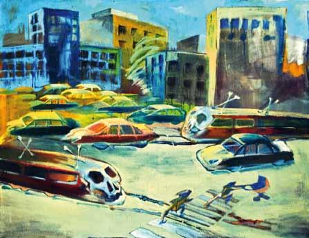 59 58 60 60. Eva Švankmajerová (1940 2005) Paky vily tady vyly chvíli pastel, papír, 1997, 88 x 60 cm, sign.
