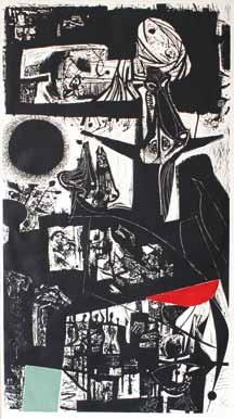 grafických tisků 6x dřevoryt, vše 1962, vše