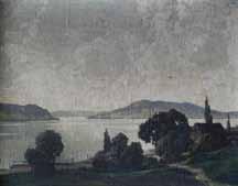 Otakar Hůrka (1889 1966) Krajina olej, sololit, 35 x 50,5 cm, sign. PD Otakar Hůrka, rám, žák A.