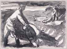 Jaroslav Hořánek (1925 1995) Marinella di Carrara pastel, papír, 1964, 36 x 49 cm, sign. DU Hořánek 64, rám, vzadu štítek s popisem, žák J.