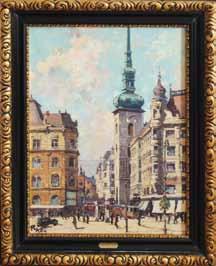Jakuba v Brně olej, plátno, 58 x 44 cm, sign. LD R.