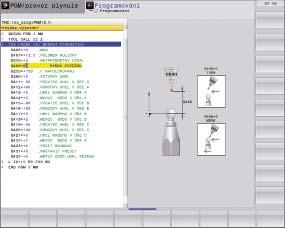 Zadávání v textovém dialogu na TNC řízení Simulace NC programu Vysoká kvalita a produktivita Díky inteligentnímu řízení pohybu umožňují řídicí systémy HEIDENHAIN krátké časy obrábění při současně