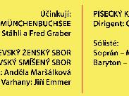 Pavlici za doprovodu Píseckého komorního orchestru pod taktovkou Oldřicha Vlčka. V r.