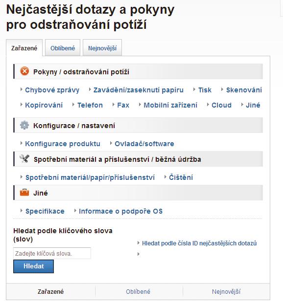 Dotazy nebo problémy? Podívejte se na naše často kladené otázky (FAQ), řešení a videa online.