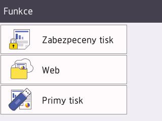 Když je povoleno ověřování Active Directory nebo LDAP, ovládací panel přístroje je uzamčen. Dostupné možnosti se liší podle modelu. 2. Toner Zobrazení zbývající životnosti toneru.