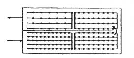 Obr. 19. jednopásová aerace (laterální) [19] Obr. 20. celoplošná neodstupňovaná aerace [19] Obr. 21. celoplošná odstupňovaná aerace [19] Obr. 22. zonální aerace [19] 3.