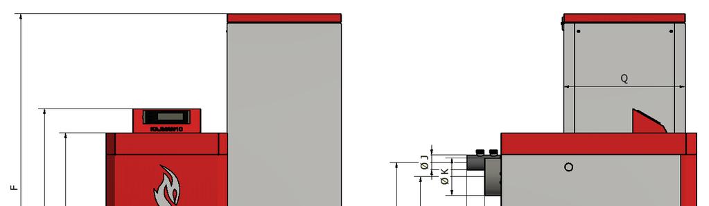 1. pec hořáku 2. boční kryt hořáku 3. turniket 4. zadní kryt hořáku 5. motor s převodovkou 6. elektrický konektor a připojení tlakového vzduchu 7. příruba pro připojení zásobníku 8. optické čidlo 9.