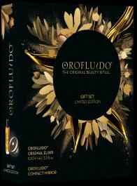 Při koupi vánoční sady Orofluido original elixír 100 ml a kompaktní zrcátko Orofluido v hodnotě 467 Kč, získáte 1 kus vonné svíčky Orofluido Asia a lak na vlasy Orofluido silná fixace 500 ml v