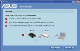 Průvodce WPS WPS (Wi-Fi Protected Setup) umožňuje snadno nakonfigurovat zabezpečenou a chráněnou bezdrátovou síť.