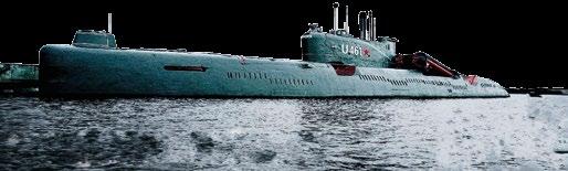 hloubka ponoru 300 m, 33 dnů v provozu bez vynoření) je přímý dotek návštěvníků s touto raketonosnou dieselelektrickou