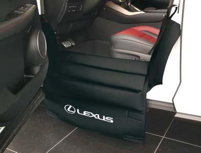 Vstup Potah na prahovou lištu a na zadní část pro LEXUS obj. č. D-X 12 Potah chrání prahovou lištu a zadní část během opravy a údržby.