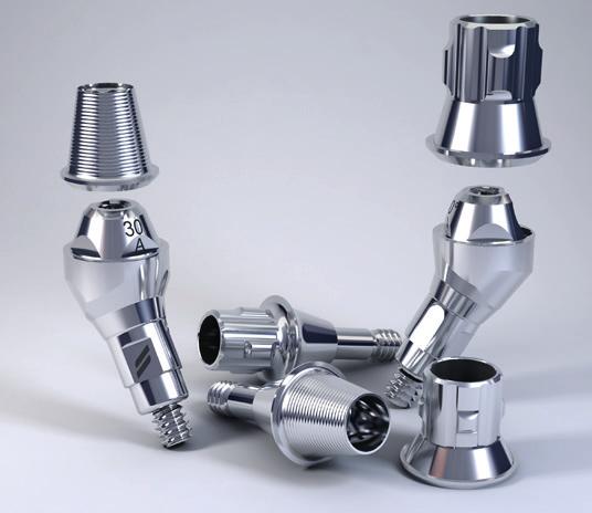 5 mm Pro Bone Level/ BL Tapered implantáty dostupné gingivální výšky 1 mm, 2 mm, 3 mm SC Variobase abutment je speciálně modifikován pro implantát BLT 2.