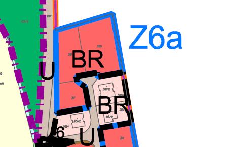 Výřez z územního plánu a