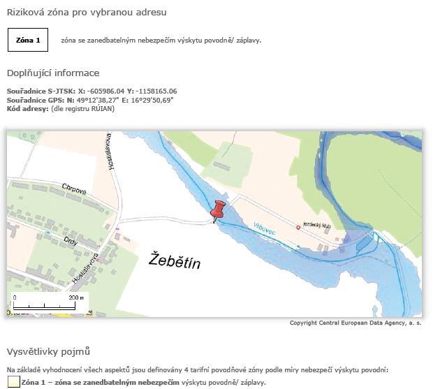 Povodňové riziko, zdroj: www.cap.