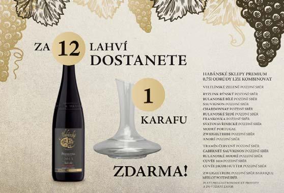 VÍNO / PIVO POZDNÍ SBĚR Chardonnay, Frankovka,