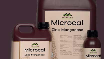 MICROCAT Zn - Mn zinek (Zn) 11,7 % mangan (Mn) 7,3 % celkový dusík (N) 8,8 % volné aminokyseliny 2,9 % organický materiál 19 % Dávkování: 0,5-1 l/ha - veškeré zemědělské plodiny - zelinářství a