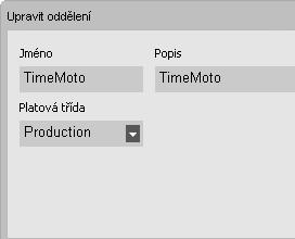 38 4 ZAČÍNÁME S POČÍTAČOVÝM SOFTWAREM TIMEMOTO V rozevíracím seznamu Platová třída zvolte platovou