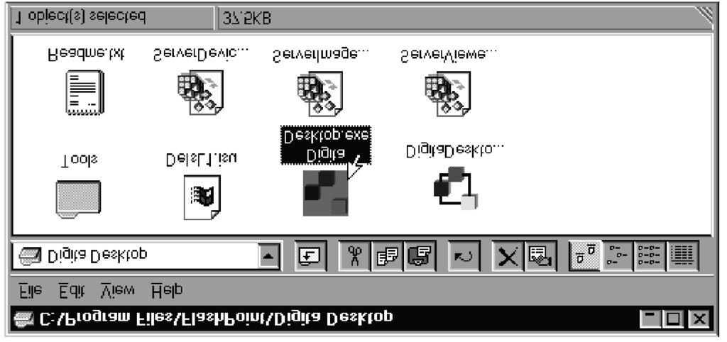 Zjištění verze aplikace Digita Desktop Zjištění verze aplikace Digita Desktop Windows 1. Zapněte počítač a spus te Windows. 2. Klepněte na ikonu programu Digita Desktop.exe.