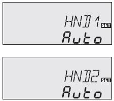 4.1.17 riade otáčok čerpadla nmn: Riade otáčok čerpadla Rozsah nastavenia: 30...100 Nastave od výrobcu: 30 (PG 67.30 a PG 69.30) 4.1.18 Prevádzkový režim HND1 / HND2: Prevádzkový režim: Rozsah nastavenia: OFF, AUTO, ON Nastave od výrobcu: AUTO 4.