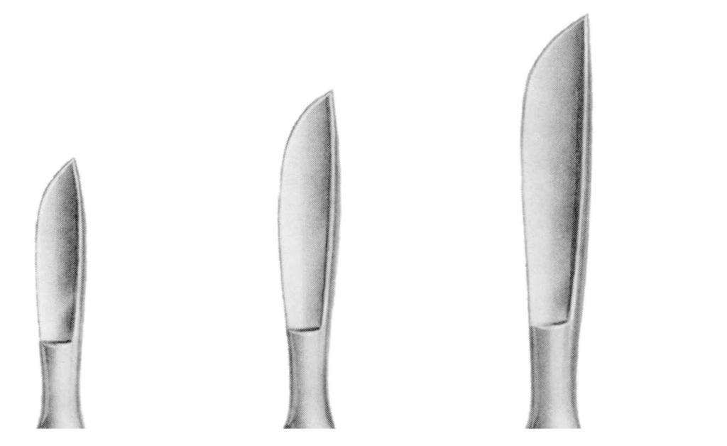Nástroje řezné Cutting Instruments 1 skalpely operating knives Original