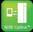 NIBE Uplink dále nabízí možnost ovládat klima ve Vašem domě bez ohledu na to, kde se pravě nacházíte. K propojení řídící jednotky slouží ethernetová zásuvka.
