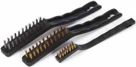 BRUSNÉ KARTÁČE ABRASIVE BRUSCHES KARTÁČ OCELOVÝ WIRE BRUSH, PLASTIC SADA OCELOVÝCH A