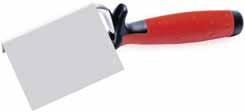 KOUTOVÁ VYHLAZOVACÍ LŽÍCE NEREZ S GUMOVOU RUČKOU PLASTERERS TROWEL STAINLESS WITH RUBBER HANDLE 2 2 2 2 2 3270