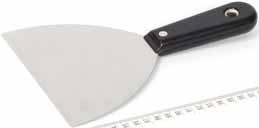 TROWEL STAINLESS WITH RUBBER HANDLE LŽÍCE NEREZ VYMAZÁVACÍ PLASTERERS