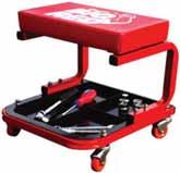 odkládacími přihrádkami na nářadí. Padded car creeper with adjustable head rest and side tool trays.