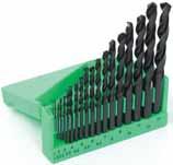 VRTÁKY, VYKRUŽOVAČE, SEKÁČE DRILLS, HOLESAW DRILLS, CHISELS BOX S VYBRUŠOVANÝMI VRTÁKY DO KOVU HSS-G W9 - DIN 338 - SADA BOX WITH FULLY GROUND DRILLS HSS-G W9 - DIN 338 - SET 930 93 940 94 90 92 9 98