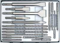 SADA VRTÁKŮ DO ZDIVA MASONRY DRILL SET VRTÁKY, VYKRUŽOVAČE, SEKÁČE DRILLS, HOLESAW DRILLS, CHISELS