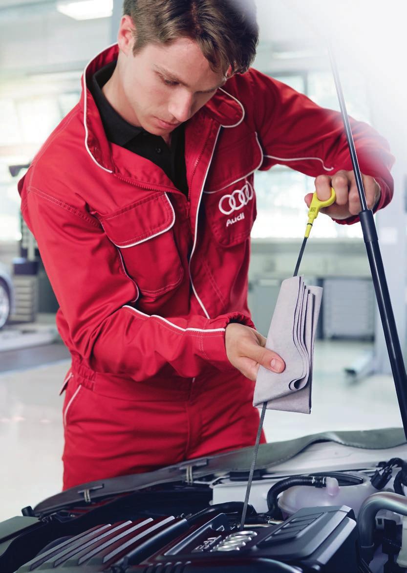 Audi servisní balíčky nezahrnují opravu a výměnu náhradních dílů poškozených při nehodě, v důsledku nedbalosti, nesprávného používání nebo nedodržení návodů a doporučení výrobce (např.