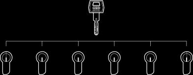 Grand master keyed GMK system As for the master-keyed system where each lock has its own individual key, but in this case the locks are divided into 2 or more groups.