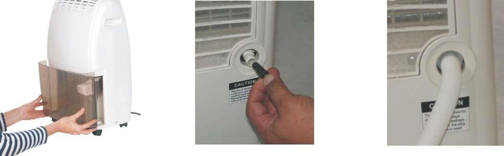 Informace o plné nádobě na vodu (5) Vlhkost v místnosti Spínač ventilátorů (3) Fot.