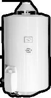 Závěsné ohřívače vody s odtahem spalin do komína Jsou vhodné pro použití zejména v domácnostech.