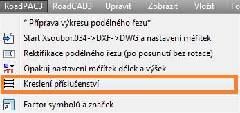 Pokud uživatel ručně zasáhne při editaci do již vykreslené polohy příslušenství, změní její polohu a délku, označí jej před zápisem do V92/XML funkcí <YX>.