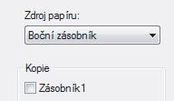 2 Zvolte [Kopie] a klikněte na tlačítko [Nastavení].