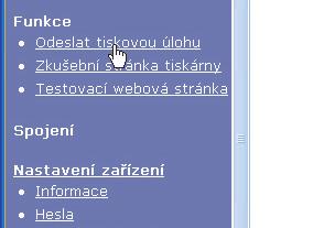 6 WEBOVÁ STRÁNKA V ZAŘÍZENÍ Přímý tisk souboru v počítači Soubor, který je dostupný z počítače, lze vytisknout přímo bez použití ovladače tiskárny zadáním adresy souboru.