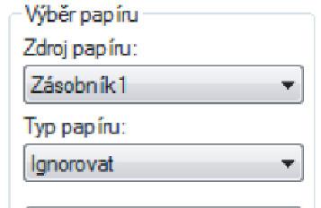 1 TISK V SYSTÉMU WINDOWS Základy tisku (část 3) Pokud je v rámečku "Výběr papíru" nastavena možnost "Zdroj papíru" nebo "Typ papíru" Pokud je v rámečku "Výběr papíru" na kartě "Papír" v okně