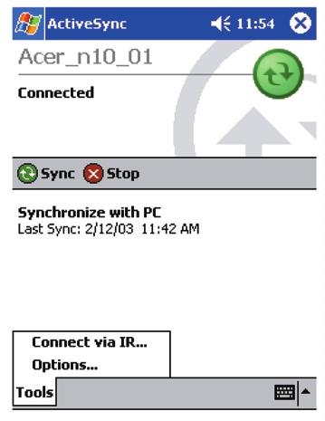 8 Synchronizace s ActiveSync PouÏívání ActiveSync Pro dal í informace o práci s ActiveSync