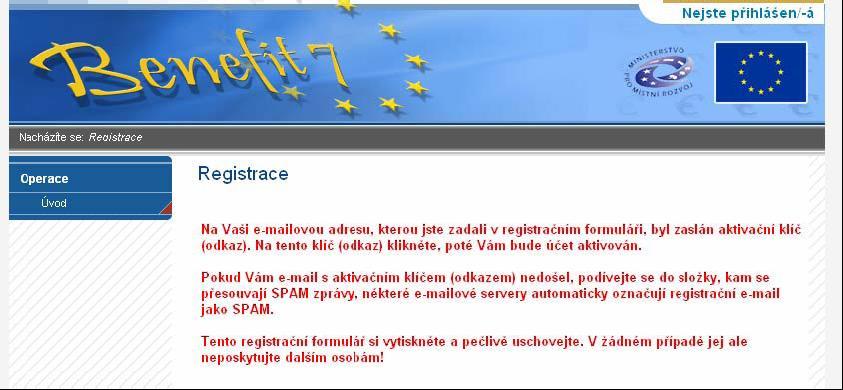 Kontaktní údaje uživatel dále vyplní své kontaktní údaje, které budou použity pro komunikaci.