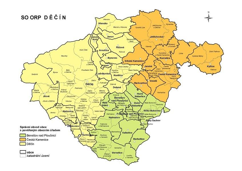 3.2 Statutární město Děčín Děčín je okresní město v Ústeckém kraji na soutoku řek Labe a Ploučnice a od 1. července 2006 je statutárním městem.