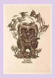 Exlibris mohou být ovšem také ve formě razítka přímo na titulu uvnitř knihy, vyskytují se i originální kresby či malby.